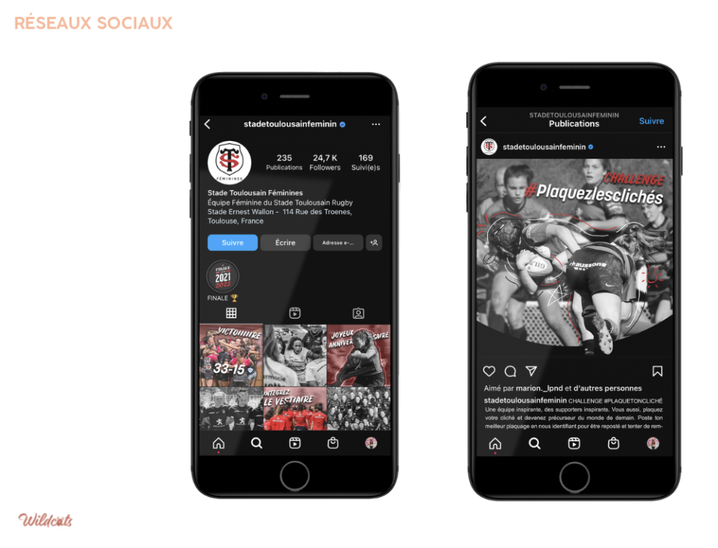 Contenu social media